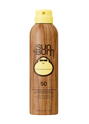 Sun Bum Original SPF 50 Sunscreen Body Spray - Broad Spectrum Moisturizing Sunscreen with Vitamin E - Hawaii 104 Act Compliant (Made without Octinoxate & Oxybenzone) - 6 oz