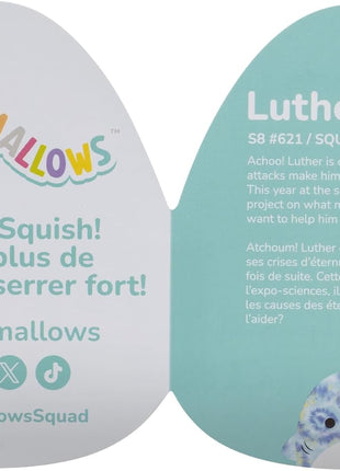 Squishmallows 8-Inch Samir Blue Whale with Sailor Hat - Little Ultrasoft Official Kelly Toy Plush