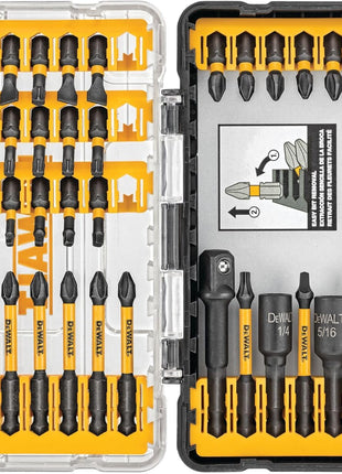 DEWALT Screwdriver Bit Set, 40 Pcs. Impact Ready, FlexTorq Impact Driver Bit Set with Storage Case (DWA2T40IR)