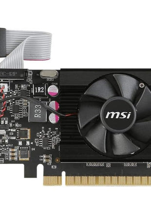 msi Gaming GeForce GT 710, Graphics Card, Desktop, HDMI/VGA/DVI - 2GB GDRR3 64-bit HDCP Support DirectX 12 OpenGL 4.5 Single Fan Low Profile, Nvidia