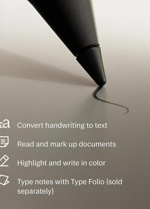 reMarkable Paper Pro with Marker Plus and Basalt Book Folio | 11.8" paper tablet with color display and reading light, e ink digital notebook for better thinking, writing, and reading