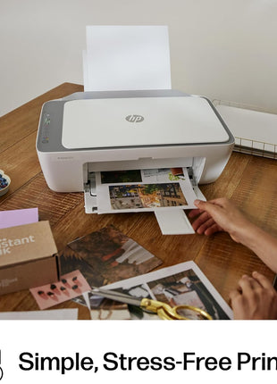 HP DeskJet 2855e Wireless All-in-One Color Inkjet Printer, Scanner, Copier, Best-for-home, 3 months of Instant Ink included, Single-band Wi-Fi connectivity (588S5A)