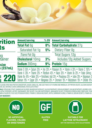 Carnation Breakfast Essentials High Protein Ready-to-Drink, Classic French Vanilla, 8 FL OZ Carton (Pack of 24)