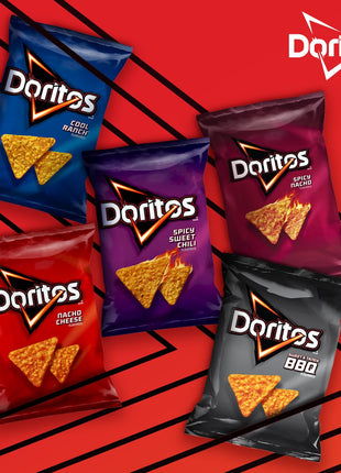 Doritos Flavored Tortilla Chips, Nacho Cheese, 1 Ounce (Pack of 40)