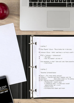 Five Star Loose Leaf Paper  Study App, College Ruled Filler Notebook Paper, Reinforced, Fights Ink Bleed, 8-1/2 inch x 11 inch, 80 Sheets (170102)