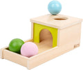 Adena Montessori Object Permanence Box with Tray Three Balls Montessori Toys for 6-12 Months Baby (Small Box -Typical)