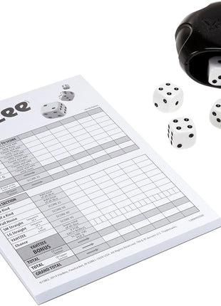 Hasbro Gaming Yahtzee Game, Fast-Playing Dice Games for Kids, Teens, and Adults, Strategy Games, Family Games for Kids, 2 or More Players, Ages 8 and Up