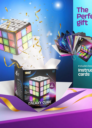 Rechargeable Game Activity Cube - Toys for Boys and Girls - 9 Fun Brain & Memory Games - Birthday Gifts for Age 6, 7, 8, 9, 10, 11, 12 Year Old Kids Teens - Best Boy Toy Gift Ideas