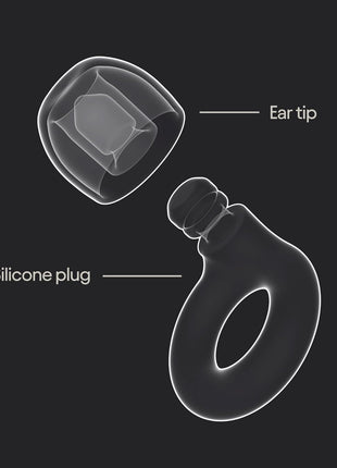 Loop Quiet 2 Ear Plugs - Ultra-Comfy Reusable Hearing Protection for Sleep | 24dB SNR noise reduction. Flexible, customizable fit. Reusable & washable. For deep focus, travel, noise sensitivity