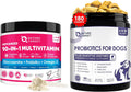 NATURE TARGET Dog Vitamins Powder, Probiotics for Dogs 180 Bites
