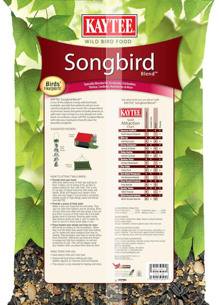 Kaytee Songbird Wild Bird Seed Food, Blended for Grosbeaks, Chickadees, Titmice, Cardinals, Nuthatches & More, 7 Pounds