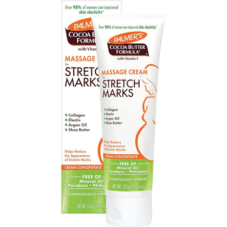 Palmer's Cocoa Butter Formula Massage Cream for Stretch Marks and Pregnancy Skin Care, 4.4 Ounces (Pack of 2)