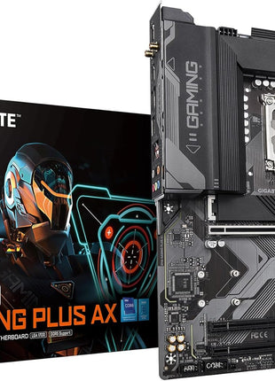 GIGABYTE Z790 Gaming Plus AX LGA 1700 Intel Z790 ATX Motherboard with DDR5, Triple M.2, PCIe 4.0, USB 3.2 Gen2 Type-C, Realtek Wi-Fi 6, Realtek LAN, Q-Flash Plus, EZ-Latch