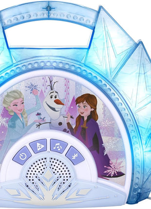 eKids Disney Frozen Karaoke Microphone with Bluetooth Speaker for Fans of Disney Toys, Kids Karaoke Machine with Built in Music
