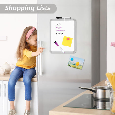 VUSIGN Small Dry Erase Whiteboard, 8.5 x 11 Inches White Board for Kids, Students, Fridge, Locker, Mini Dry Erase Board