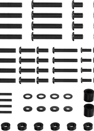 WALI Universal TV Mount Hardware Kit Includes M4 M5 M6 M8, Fit Most up to 80 inches TV/Monitor Mounts (UVSP-N), Black