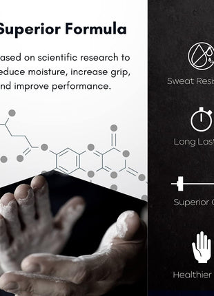 Liquid Chalk, Mess Free Gym Chalk for Weightlifting, Gymnastics, Rock Climbing, Dancing, and Lifting. Sweat Resistant and Long Lasting for Stronger Hand Grip. Package May Vary.
