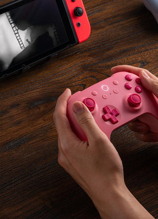8BitDo Ultimate 2C Bluetooth Controller for Switch/Switch 2, Wireless Controller with 6-Axis Motion Control, Rumble Vibration, Refined D-Pad and Bumpers, and Hall Effect Joysticks (Pink)