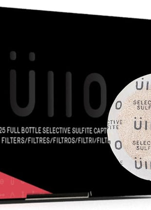 Ullo Full Bottle Replacement Filters (25pack) With Selective Sulfite Technology To Make Any Wine Histamine and Sulfite Preservative Free