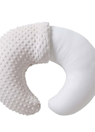 Nursing Pillow and Positioner, Breastfeeding, Bottle Feeding | Baby Sitting Support with Removable Ultra Soft Cover, Tummy Time Support for Baby Boys and Girls (Beige)