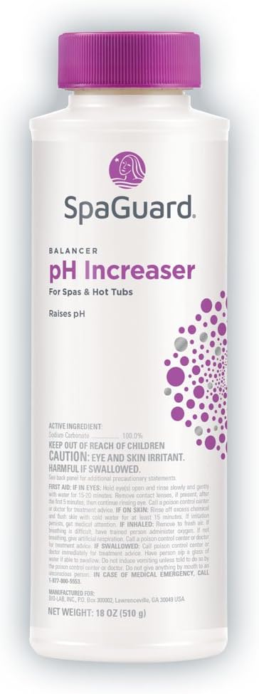 SpaGuard pH Increaser, 1.12 lb, Single, pH Raiser for Spas & Hot Tubs, Protects Equipment from Corrosion, Balances Water