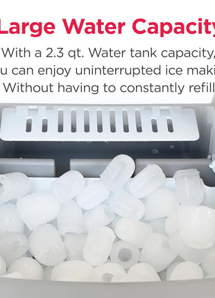 Frigidaire 26 Lbs per Day Portable Compact Maker, Ice Making Machine, Stainless, Medium