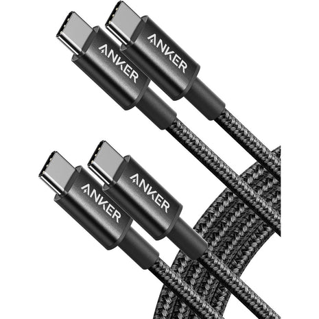 Anker USB C to USB C Cable, Type-C 60W Fast Charging Cable (6FT, 2Pack) for iPhone 16 Series, iPad mini 6 and More (Black)
