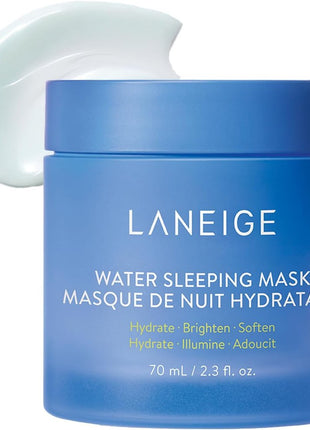 Lanage (Formerly) Water Sleeping Mask, 2.4 fl oz (70 ml), Moisture Retention, Ceramide, Niacinamide Night Mask, Sensitive Skin, Korean Skin Care