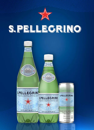 S.Pellegrino Sparkling Natural Mineral Water, Plastic Bottles, 16.9 Fl Oz (Pack of 12)