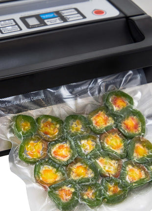 Nesco Deluxe Food VS-12 Vacuum Sealer, 130 Watts, Kit Bags & Viewing Lid, Compact, Silver