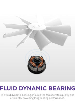 NZXT F120 RGB Duo - 120mm Dual-Sided RGB PC Case Fan - White | 120mm dual-sided RGB fan with 20 addressable LEDs. Balanced airflow and static pressure, CAM-synced lighting.