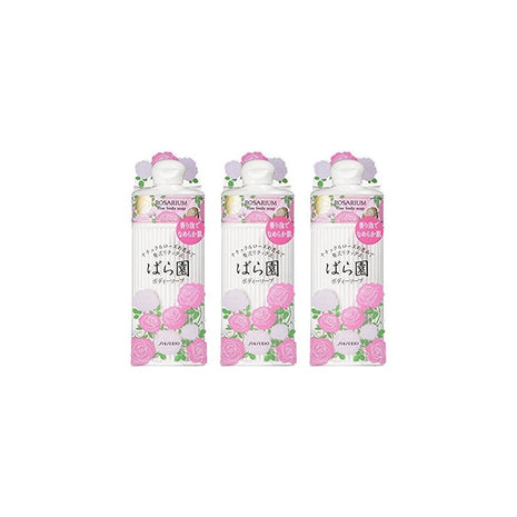 Shiseido Baraen Rose Body Soap RX 10.1 fl oz (300 ml) x 3 Pcs Set
