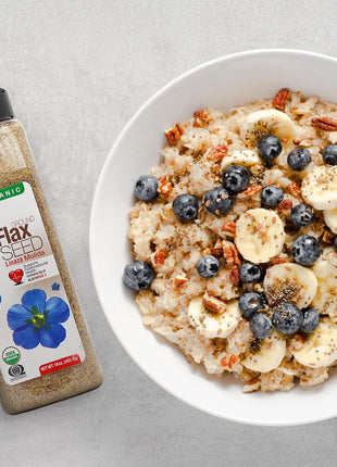 Badia Organic Ground Flax Seed, 16 oz   Superfood High in Fiber & Omega 3, Certified Organic, Non GMO, Baking, Smoothies & Cooking