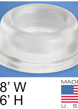 Door Stopper Wall Protector [4 Pack] - Clear Self Adhesive Rubber Door Bumpers. Prevent Damage to Walls from Door Knobs Handles - Door Stop