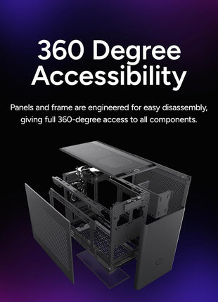 Cooler Master NR200 Mini-ITX PC Case, High Airflow, 330mm GPU Support