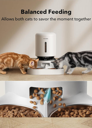PETLIBRO Automatic Cat Feeder with Camera for Two Cats, 1080P HD Video with Night Vision, 5G WiFi Pet Feeder with Phone APP Control, 2-Way Audio for Cat & Dog, Low Food & Motion & Sound Alerts