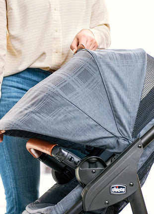 Chicco Corso LE ClearTex Modular Travel System with KeyFit Infant Car Seat | Canyon/Grey, baby travel stroller, 4 strolling modes, fits 4-30 lbs, newborn insert, one-hand compact fold