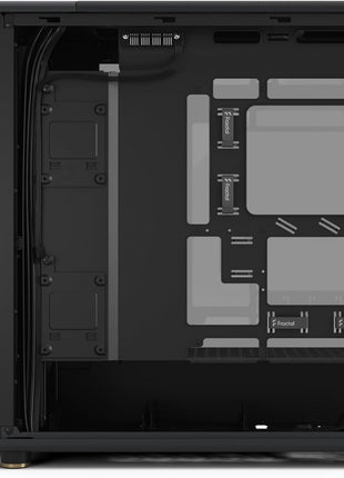 Fractal Design North XL RC Charcoal Black TG Dark - Reverse Connection Motherboard Compatible - Three 140mm Aspect PWM Fans Included- Type C USB - ATX Airflow Full Tower PC Gaming case