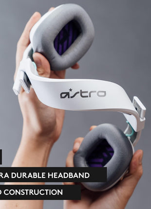 Logitech G Astro A10 Gen 2 Cross-Platform Wired Gaming Headset for PlayStation 5/4, Xbox S|X, Nintendo Switch, PC: 3.5mm Headphone Jack, 32mm Drivers, Flip-to-Mute Mic, Over-Ear - White/PS Edition