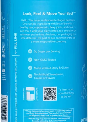 Vital Proteins Natural Whole Nutrition Collagen Peptides - Pasture Raised, Grass Fed, Paleo Friendly, Gluten Free, Single Ingredient - 24 Ounce