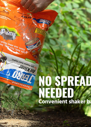 TERRO Ant Killer Plus Multi-Purpose Insect Control for Outdoors - Kills Fire Ants, Fleas, Cockroaches, and Other Crawling Insects - 3lb Shaker Bag - T901-6