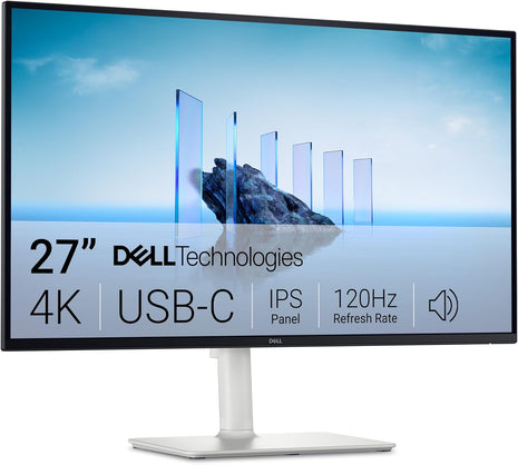 Dell 27 Monitor S2725QC, 4K UHD IPS, 120Hz, 99% sRGB, 4ms, FreeSync Premium | 3840x2160, 163 PPI, USB-C, HDMI, DisplayPort, Anti-Glare, Eye Comfort Technology, LED Edgelight System