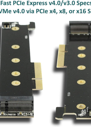 VANTEC M.2 NVME PCIE X4 Low Profile Adapter with 110 Length Support