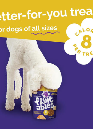Fruitables Baked Dog Treats, Healthy Pumpkin Treat for Dogs, Low Calorie & Delicious, No Wheat, Corn or Soy, Made in the USA, Pumpkin and Banana Flavor, 7oz