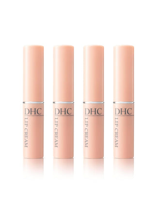 DHC Lip Cream, Ultra-Moisturizing Lip Balm for Dry Lips, 0.05 oz, 4-Pack | Provides Intense Moisture for Chapped Lips, Visibly Plumps and Softens, Protects Irritated Lips, Fragrance and Colorant Free