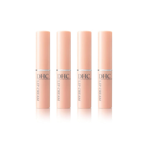 DHC Lip Cream, Ultra-Moisturizing Lip Balm for Dry Lips, 0.05 oz, 4-Pack | Provides Intense Moisture for Chapped Lips, Visibly Plumps and Softens, Protects Irritated Lips, Fragrance and Colorant Free