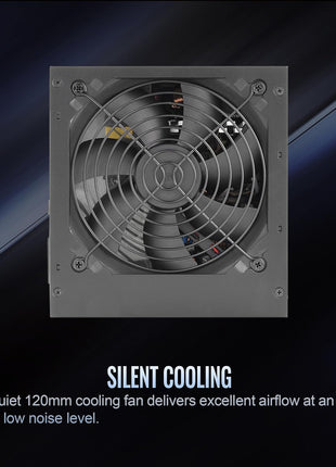 Smart W3 Series 80Plus Certified 500W Power Supply; ATX v3.1 Spec; 120mm FDB Fan; 5 Year Warranty; PS-SPW-0500NNFAWU-1