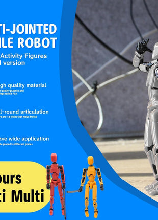 MerryXD 6 Pack Assembly Completed T13 3D Action Figure,Dummy Nova Titan Lucky 13 Action Figure 3D Printed Multi-Jointed Movable Toy