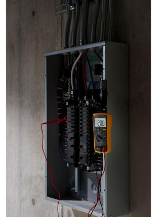 Fluke 15B+ Digital Multimeter, for Electrical Applications, Measures AC/DC Voltage and Current Measurements up to 1000V and 10A, Along with Resistance, Continuity, Diode, and Capacitance Capabilities