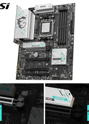MSI B850 Gaming Plus WiFi Motherboard, ATX - Supports AMD Ryzen 9000/8000 / 7000 Processors, AM5 - DDR5 Memory Boost 8200+ MT/s (OC), PCIe 5.0 x16 & 4.0 x16, M.2 Gen5, Wi-Fi 7, 5G LAN